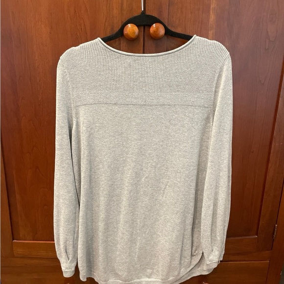 Caslon grey sweater tunic top size Small - Picture 2 of 6